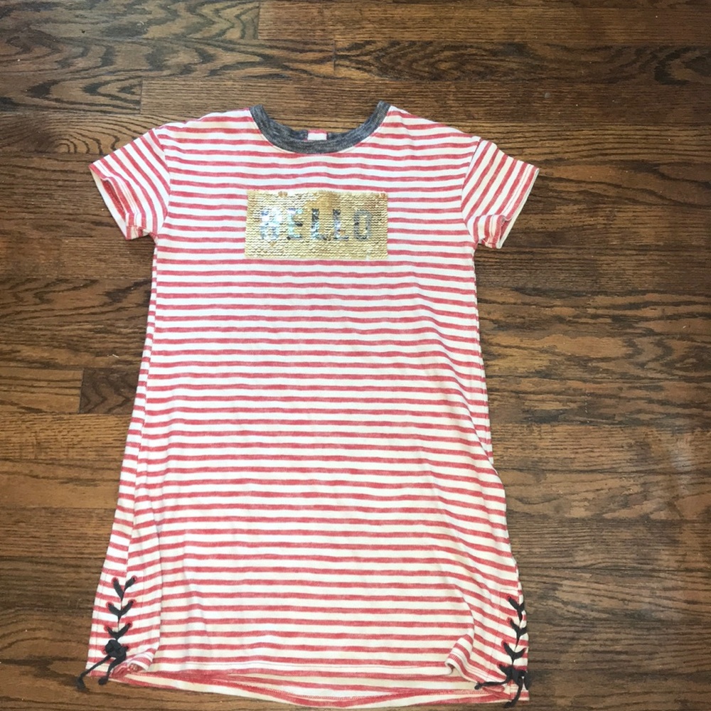 Hello/hola children’s L t-shirt dress